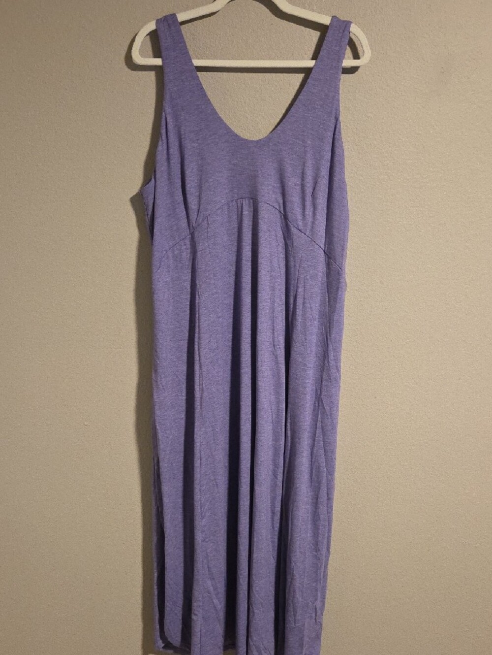 NWT Halara U-Neck Flowy Maxi Tank Dress Purple Plus Size 2X - Picture 5 of 6
